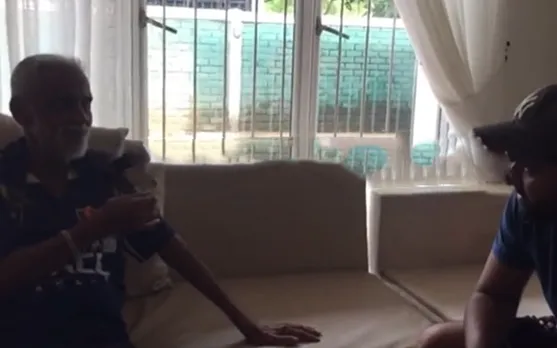 WATCH: Rohit Sharma visits home of Sri Lankan cricket's biggest fan