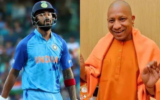 "KL Rahul ka replacement mil gya" - Fans Troll Star Indian Batter After Seeing Yogi Adityanath Playing Cricket