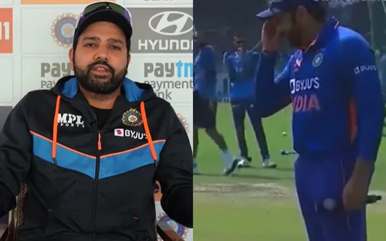 ‘Ravi Shastri ka bottle se Thora pee liya kya?!’ - Fans go crazy after Rohit Sharma forgets what to do after winning toss vs NZ in Raipur