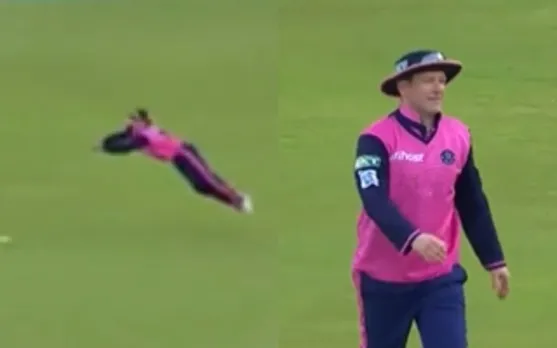 WATCH: Paarl Royals' Eoin Morgan takes an absolute blinder to dismiss Theunis de Bruyn in SA20