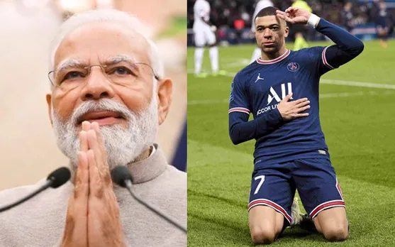 WATCH: Prime Minister Narendra Modi believes Kylian Mbappe is more famous in India than in France