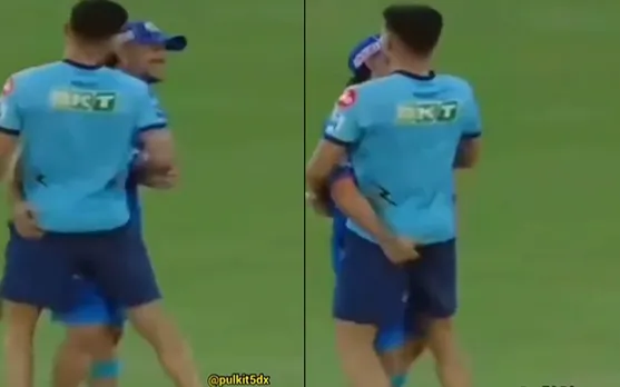 'Bhai kar kya rhe ye' - Fans react as Shubman Gill and Ishan Kishan spotted in an awkward moment, Bhojpuri commentator's jibe goes viral