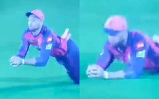 WATCH: Jos Buttlers takes a stunner to end Prabhsimran Singh's blistering knock in Rajasthan vs Punjab match