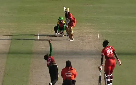 WATCH: Shreyanka Patil's classical incoming delivery traps Samara Amarnath in Women's CPL 2023