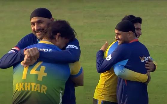 'Hamne to hamesha gale lagaya lekin badle me kya mila' - Photos of Harbhajan Singh, Shoaib Akhtar hugging each other goes viral