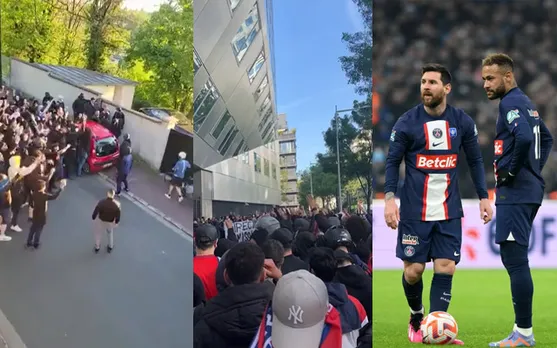 WATCH: PSG fans abuse Lionel Messi at club HQs followed by a protest at Neymar's house, videos go viral