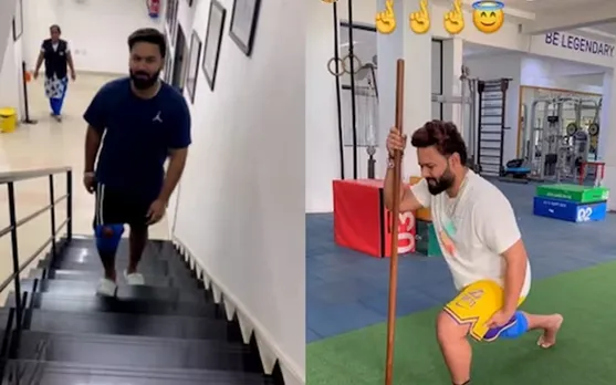 WATCH: Rishabh Pant shares latest recovery update, seen walking on stairs at NCA
