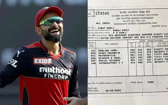 'Din bhar cricket khel ke boards pass krne ka ghamand h' - Fans react hilariously as Virat Kohli's 10th class marksheet goes viral