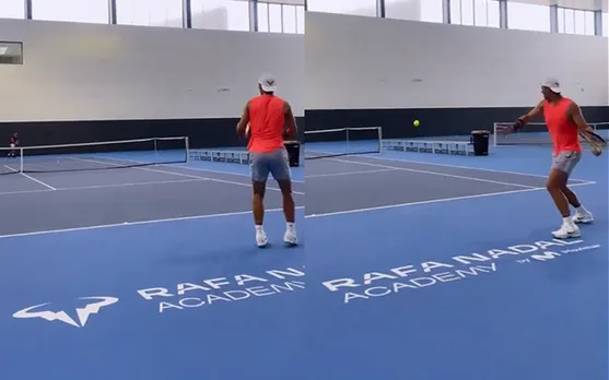 Watch: Rafeal Nadal and Joan Nadal practice with intensity