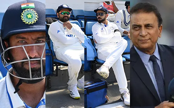 'Bilkul sahi baat hai' - Fans react as Sunil Gavaskar blasts Indian management with indirect dig at Rohit Sharma and Virat Kohli for Cheteshwar Pujara's omission