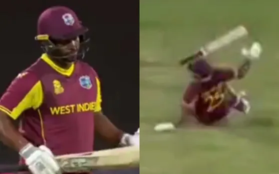 Watch: Johnson Charles’ slip results in a hilarious run out against Zimbabwe in 20-20 World Cup