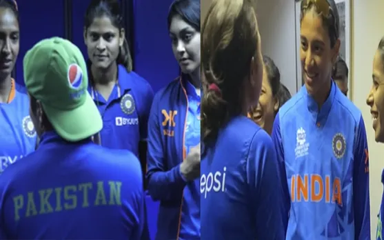 'Dil khush hu gaya' - Fans mesmerized as India and Pakistan women cricketers share warm interaction after 20-20 WC clash