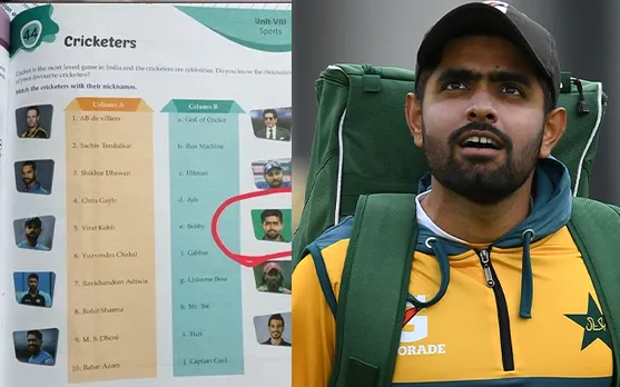 'Book chhaapne waale ko dhundho' - Fans fume as Babar Azam gets featured in an ICSE class 8 book in India