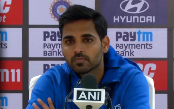 Watch: Bhuvneshwar Kumar hilariously reacts to a reporter calling India's bowling unit the best in business