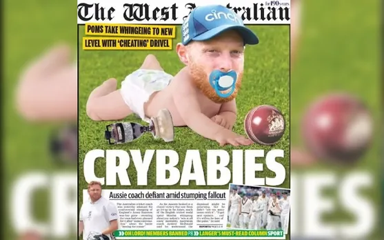 'Bhai kya badhiya mazze liye hain' - Fans react to Australian newspaper portraying Ben Stokes as 'crybaby' with pacifier following 2nd Ashes 2023 Test