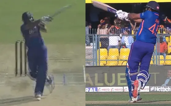 Watch: Rohit Sharma comes down the track, plays an outrageous pull for six