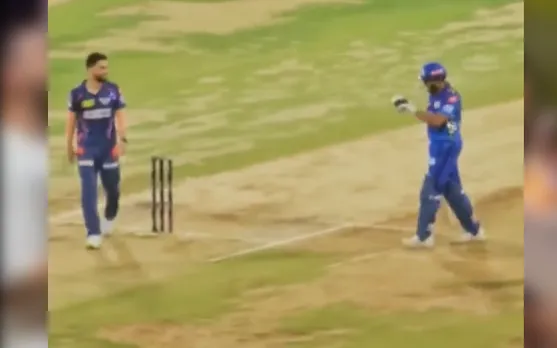 WATCH: Rohit Sharma appreciates Naveen ul Haq during MI vs LSG eliminator, video goes viral
