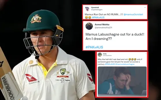 'Dal-Roti khane ki itni jaldi'- Fans flood Twitter with memes as Marnus Labuschagne gets run-out for duck