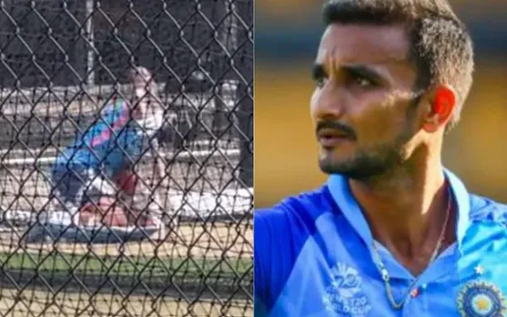 ‘Iska Bangalore ka contract pakka gaya ab’ - Fans React To Harshal Patel After He Hits Virat Kohli In The Nets Ahead of Semi-final