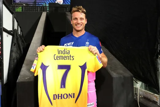 Jos Buttler Delighted to Receive Jersey from MS Dhoni after RR Win