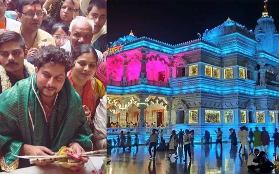 'Kuldeep bewafa hai' - Fan abuzz as Kuldeep Yadav visits Prem Mandir in Vrindavan