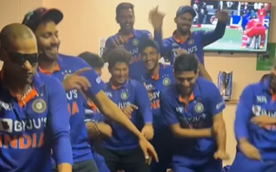 Watch: Indian team celebrates the 3-0 series win against Zimbabwe in perfect style