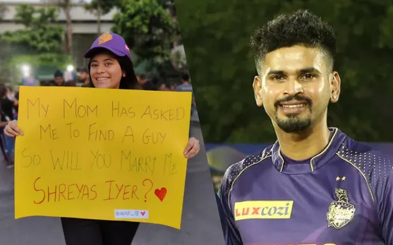 'Will you marry me?'- Shreyas Iyer gets a marriage proposal from a Kolkata fan, image goes viral