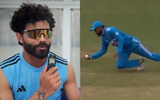 'Accha lagta hai meri bowling pe koi itna accha catch...' - Ravindra Jadeja praises Virat Kohli's outstanding one-handed catch in 1st ODI against West Indies