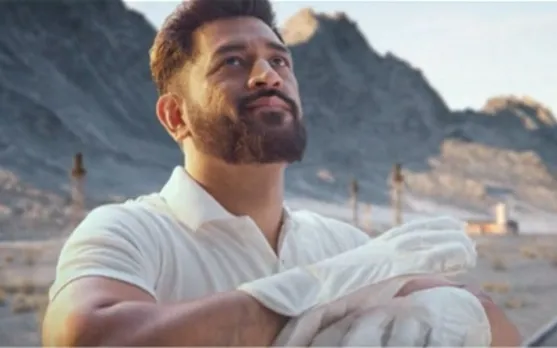 Watch:  MS Dhoni poses for an ad shoot, emulates several cricket shots