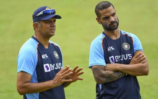 'Rahul Dravid had to make the tough call'- Reason for Shikhar Dhawan's omission from India squad revealed!