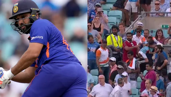 Rohit Sharma meets the six-year-old girl after she was hit by a six from his bat