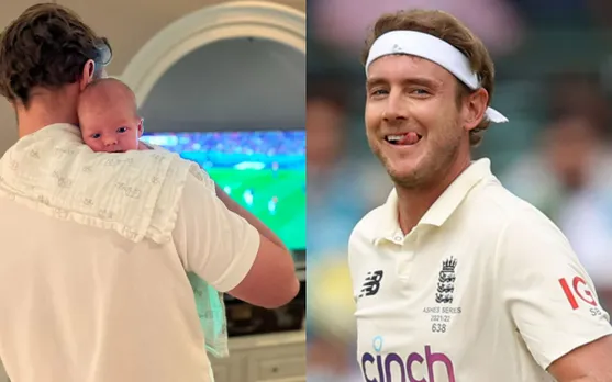 Stuart Broad's adorable post with his newborn baby goes viral while watching FIFA World Cup