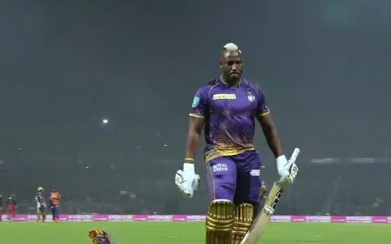 'Ye to shuru hote hi khatm ho gaya' - Fans react as Andre Russell gets out on a golden duck in the match against RCB