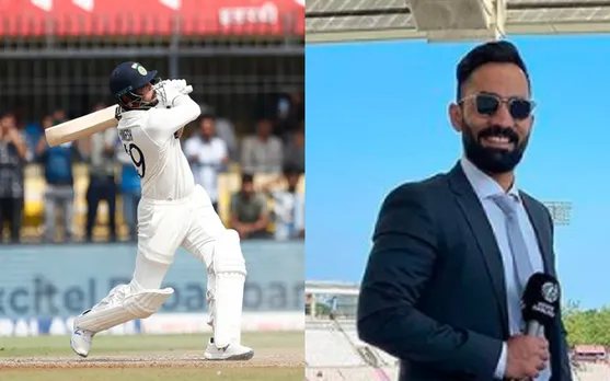 WATCH: Dinesh Karthik's amazing prediction of Umesh Yadav hitting six on first day of Indore Test, video goes viral on social media