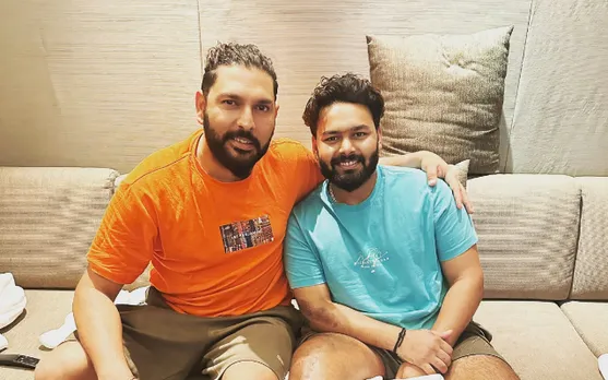 'More power to you' - Yuvraj Singh meets Rishabh Pant, posts photo with latter on social media