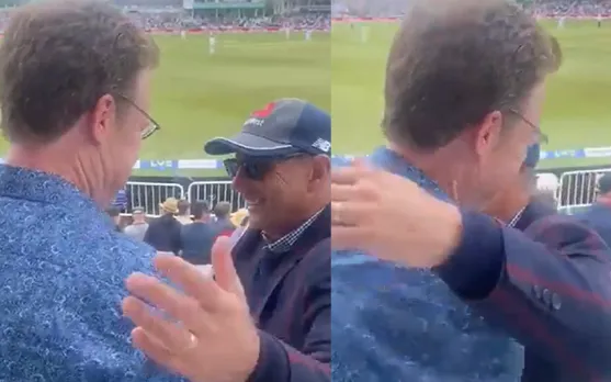 Watch: Fathers of Joe Root and Ollipe Pope celebrate sons' century