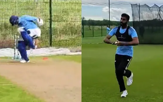 WATCH: Jasprit Bumrah bowls searing bouncer to India teammate in nets ahead of Ireland series