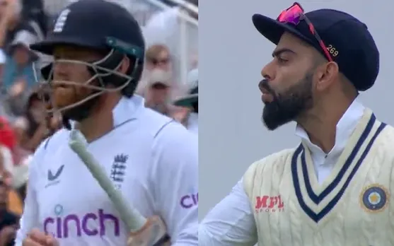 Watch: Virat Kohli celebrates Jonny Bairstow's wicket after their on-field banter