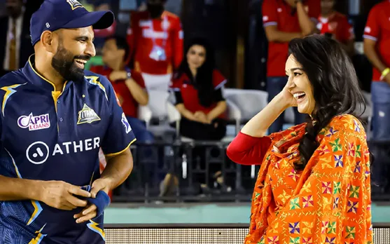 'Aehi kudi chahi di' - Fans react as Mohammed Shami and Preity Zinta share a laugh after PBKS vs GT encounter