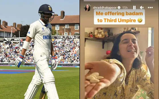 Bollywood actor Shraddha Kapoor trolls 3rd umpire following controversial decision over Shubman Gill's dismissal during WTC 2023 final