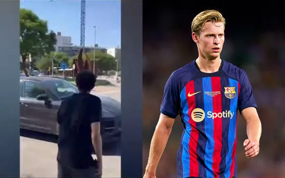 Watch: FC Barcelona fan shouts 'Cut your salary, B*tch' as De Jong arrives for training