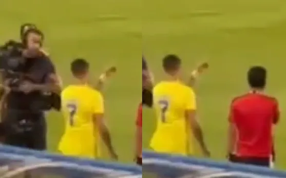 WATCH: Frustrated Cristiano Ronaldo asked cameraman to leave, throws water on camera