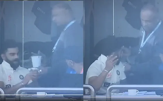 'Sir ram ke chhole bhature aagye, Laga du?' - Virat Kohli looks excited as he receives his food in pavilion in 2nd Test against Australia