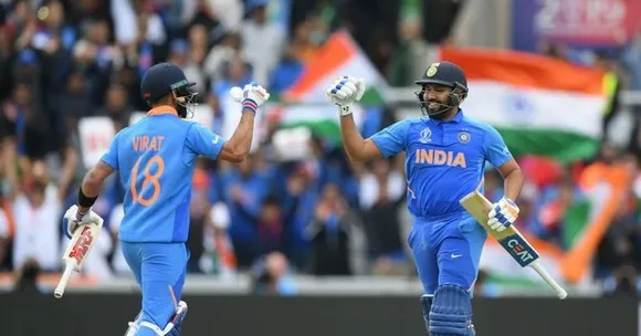 Five highest totals chased down by India against Australia in ODIs