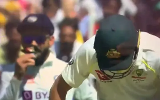 WATCH: Virat Kohli spotted snacking in the slip cordon on first day of Ahmedabad Test against Australia