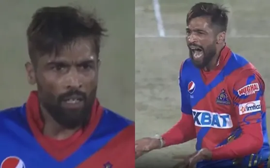 Watch: Mohammad Amir gives mouthful as his teammate doesn't make any effort to take a catch during PSL 8