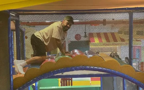 'Ye to Meme material bn gya' - Fans react as Virat Kohli spotted having fun at Kid’s play area after clash against Delhi