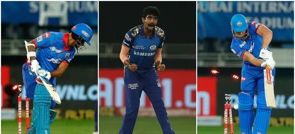 IPL 2020: Shikhar Dhawan clean bowled by Jasprit Bumrah with a fantastic Yorker
