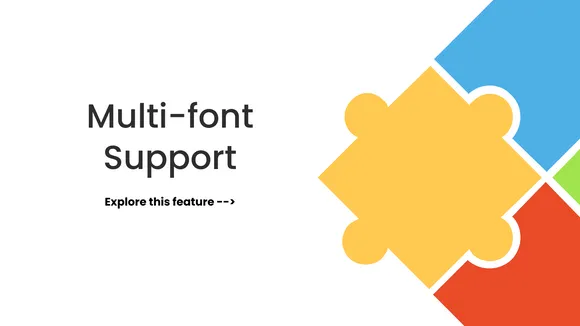Feature Announcement: Multi-font Support
