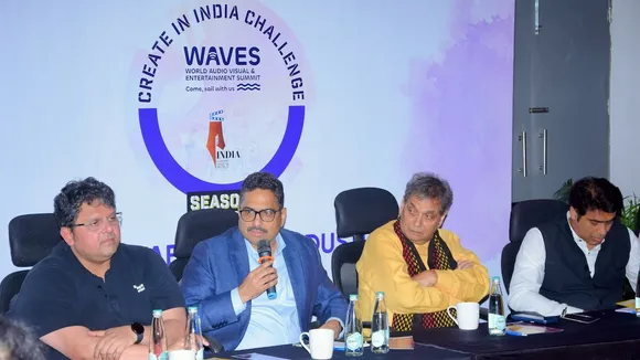   Sanjay Jaju, Secretery, I&B, interacts with industry and academia in Media & Entertainment sector, at Whistling Woods International in Mumbai on Tuesday, November 5, 2024